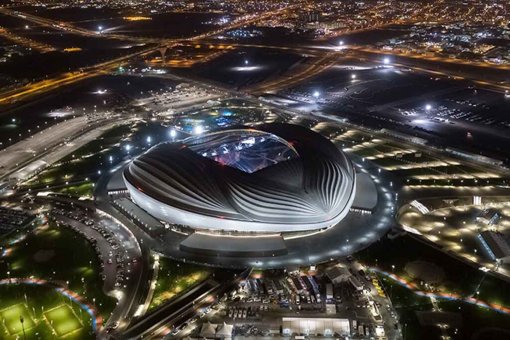 Estádio Al Wakrah, no Catar.