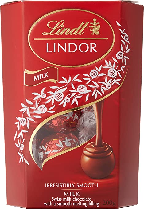 caixa de chocolate da lindt.