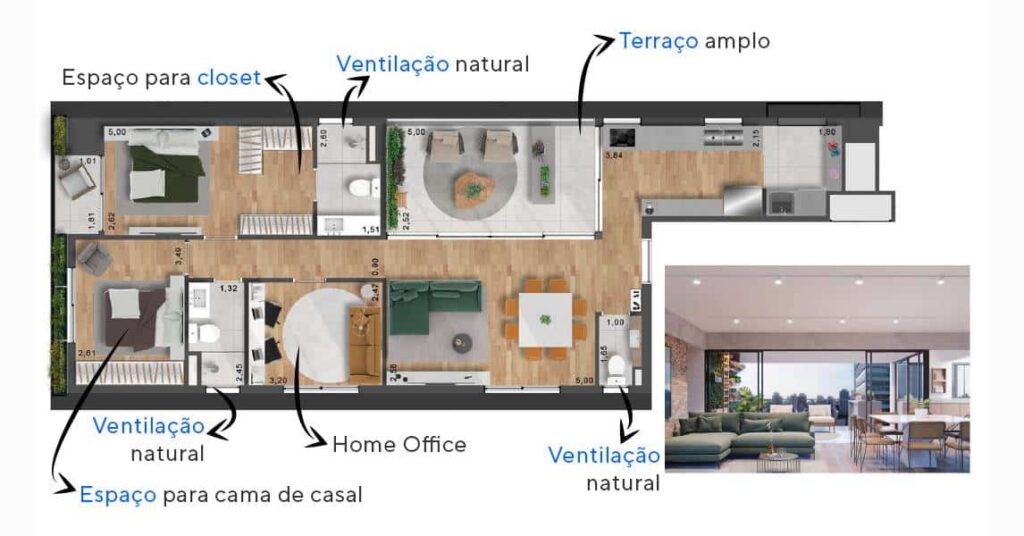 Apartamento do Lisboa 142 de 104 m².