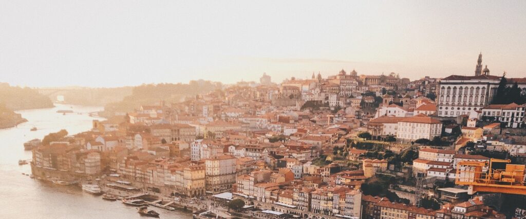 Vista da cidade do Porto.