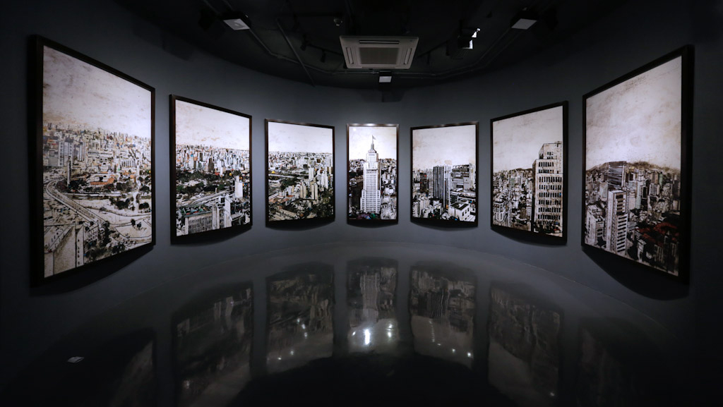 A Vista 360º contém fotografias do edifício e o seu entorno, feitas com materiais recicláveis. 