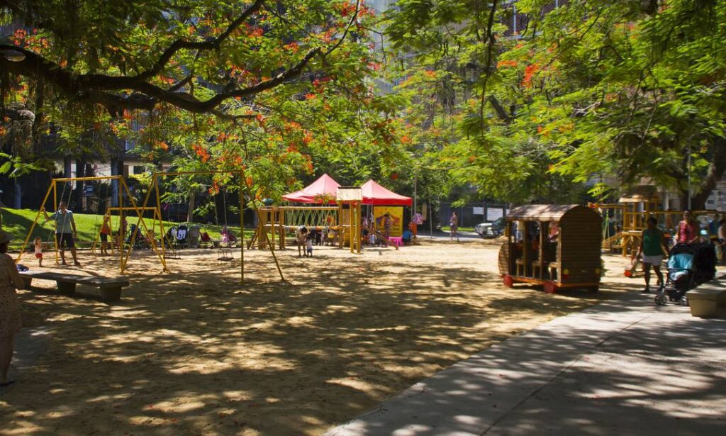 Parque infantil do Parque Guinle do Rio de Janeiro. 