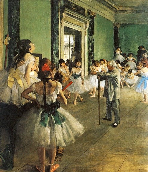 Pintura "Aula de Ballet".