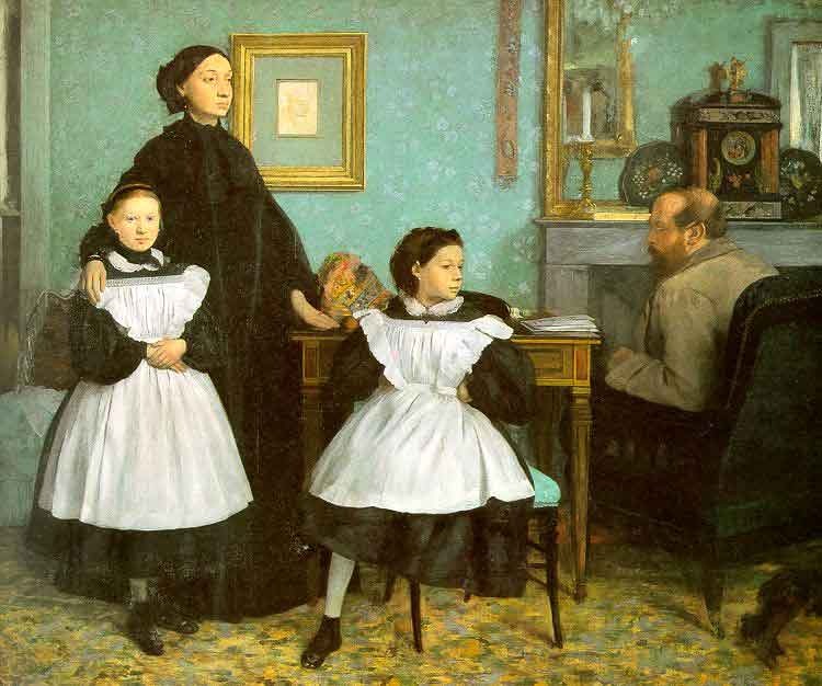 Pintura "A Família Bellelli" feita por Edgar Degas.